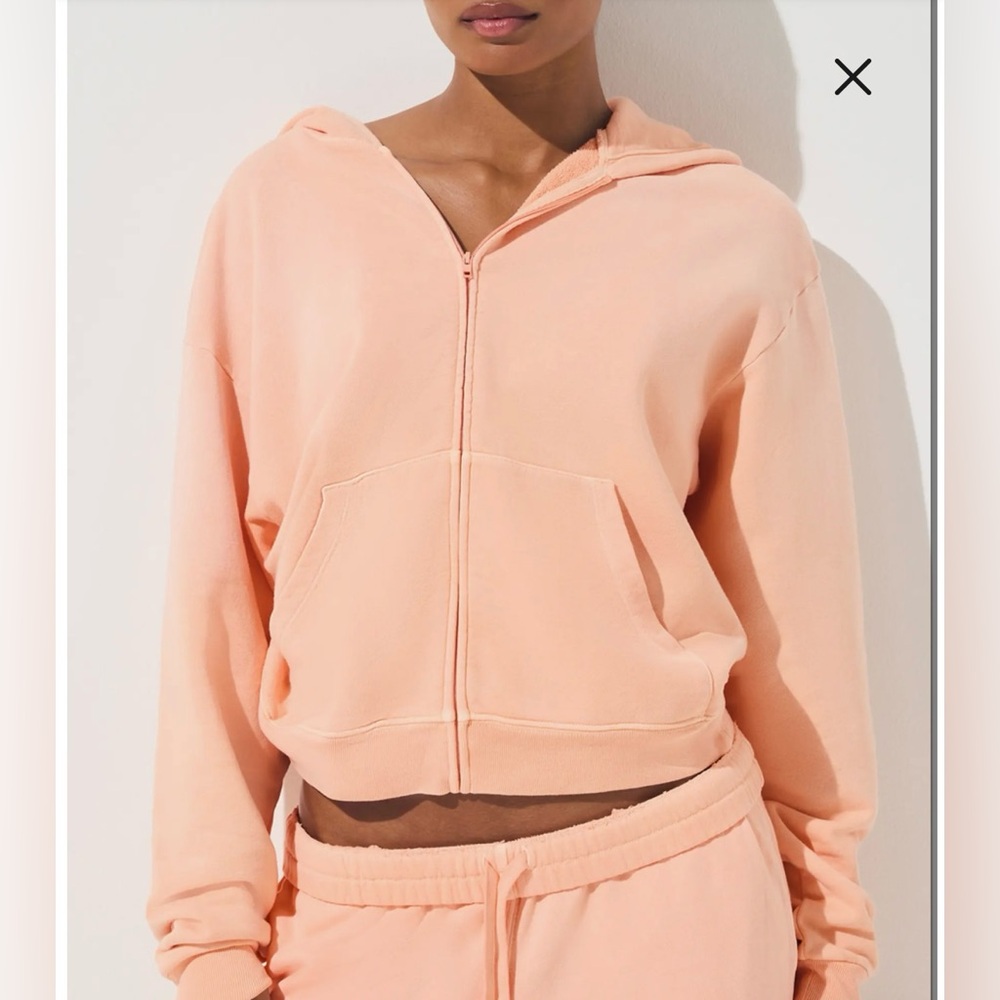 SKIMS cantaloupe Zip-Up Hoodie